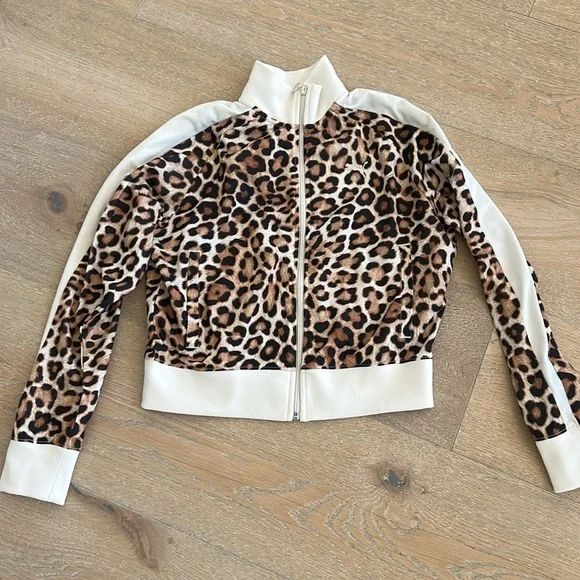 NWT PUMA Leo Luxe T7 cheetah track jacket sweatshirt Medium - Picture 7 of 9